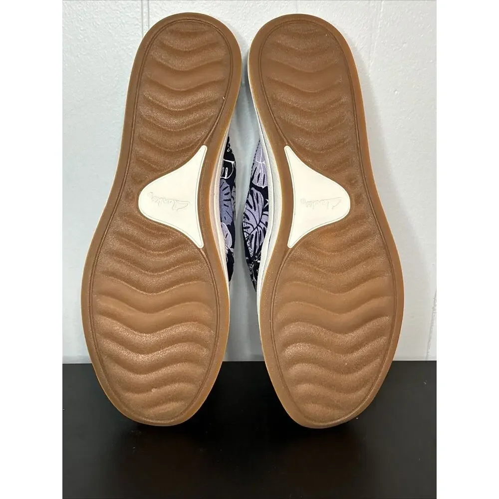 Clarks Cloudsteppers women's breeze shore Canvas Slip-on Mules shoes Lavender 7 - Picture 9 of 9